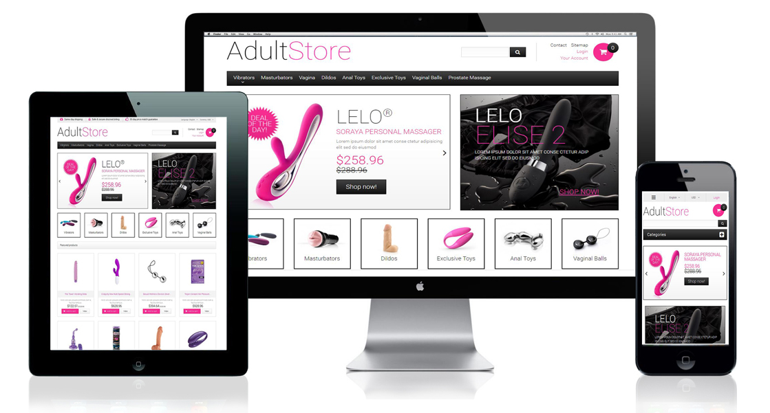 ADULT TOY STORE No Monthly Fees Dropshipping Website Free Domain & Hosting 